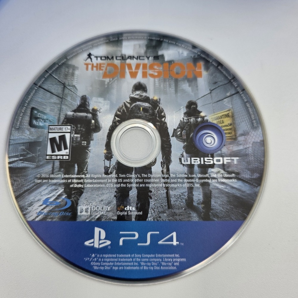 Tom Clancy's The Division (PlayStation 4, 2016) PS4 Video Game Ubisoft UnTested! - Picture 5 of 6